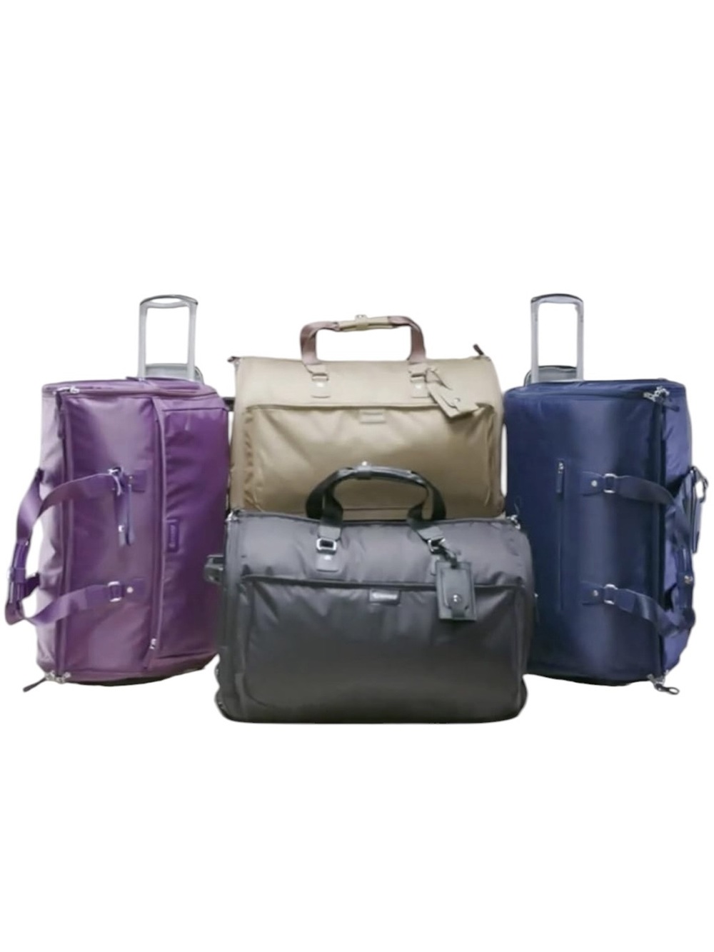 Biaggi 2-in-1 Garment Bag Travel Duffle Hangeroo Curve in Black